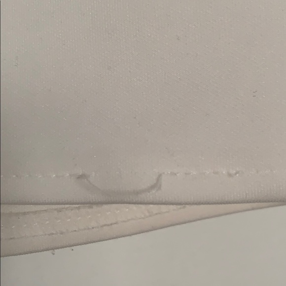 White/Cream Bow Front Crop Top with Front Cutout - Picture 6 of 6